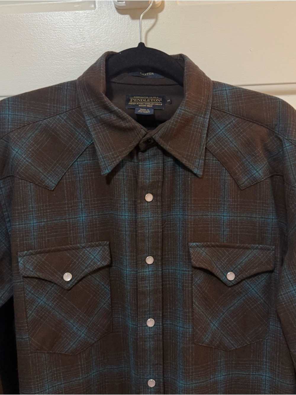 Pendleton Canyon Pearl Snap Shirt Men’s Size medium Multicolor - Picture 3 of 8